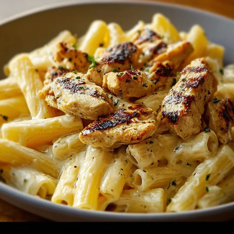Delicious Marry Me Chicken Pasta served in a bowl with herbs