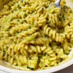 One Tray Zucchini Pasta dish served on a plate with fresh ingredients